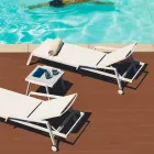 Moderne udendørs sofabord i aluminium og laminat - Carmine2 Viadurini