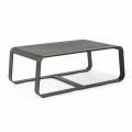 Udendørs lavt bord i hvid eller antracitlakeret aluminium - Aniello