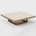 Lavt havesofabord med stentøjsplade lavet i Italien - Bresson