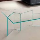 Lavt sofabord i ekstra klart glas 2 størrelser fremstillet i Italien - tilfældigt Viadurini