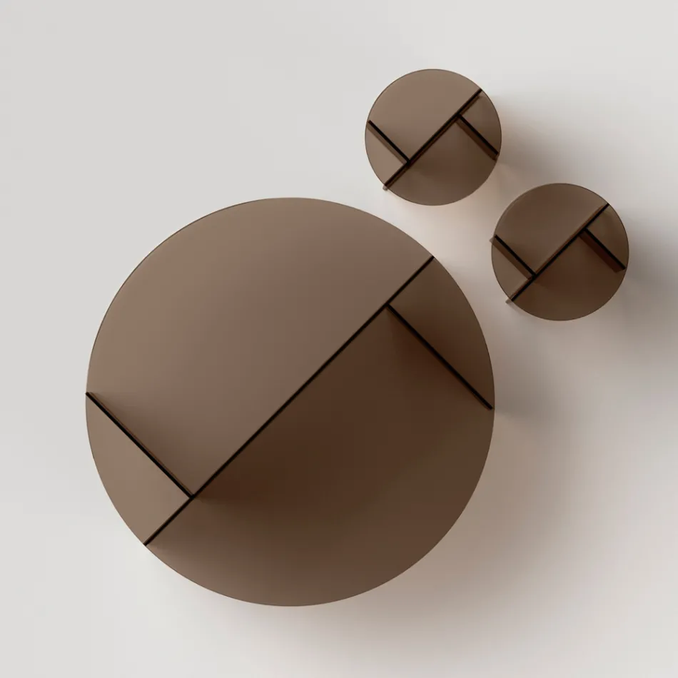 Laris bronzeglas sofabord med et raffineret design, fremstillet i Italien Viadurini