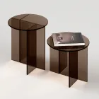 Laris bronzeglas sofabord med et raffineret design, fremstillet i Italien Viadurini