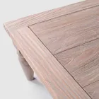 Homemotion - Nusadua Natural Low Teak Design udendørs sofabord Viadurini