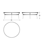 Lav bordplade Hpl eller keramik lavet i Italien - Emmacross fra Varaschin Viadurini