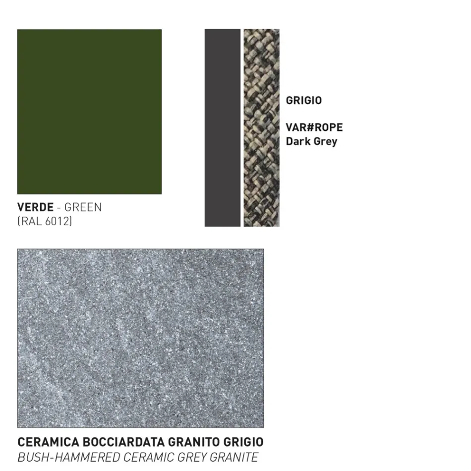 Lav bordplade Hpl eller keramik lavet i Italien - Emmacross fra Varaschin Viadurini