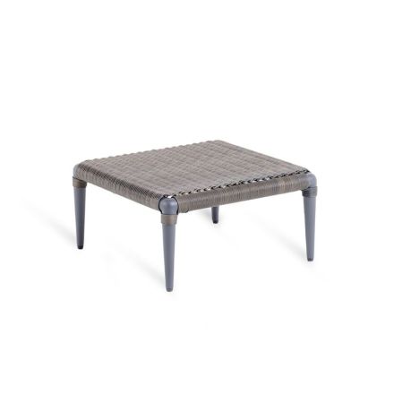 Lavt firkantet udendørs sofabord i aluminium og WaProLace Made in Italy - Marissa Viadurini