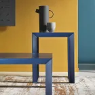Square Design Metal Sofabord i 2 størrelser - Josyane Viadurini