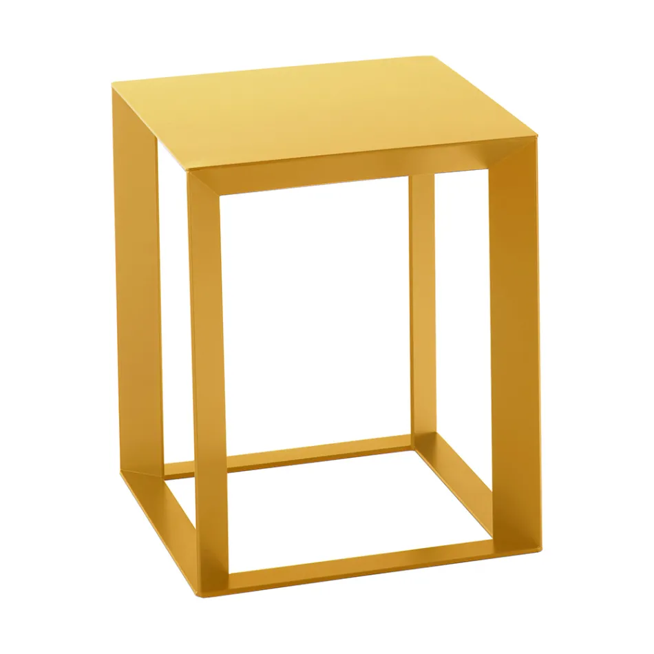 Square Design Metal Sofabord i 2 størrelser - Josyane Viadurini