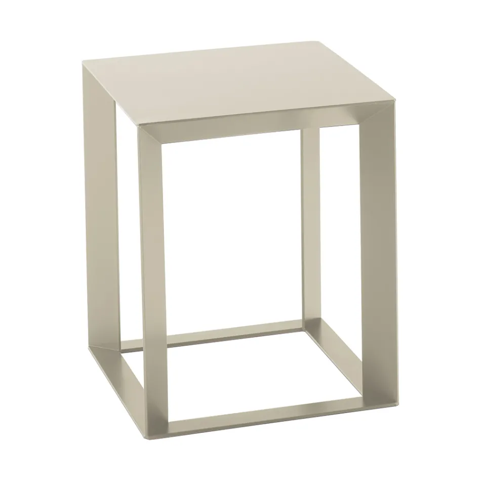Square Design Metal Sofabord i 2 størrelser - Josyane Viadurini