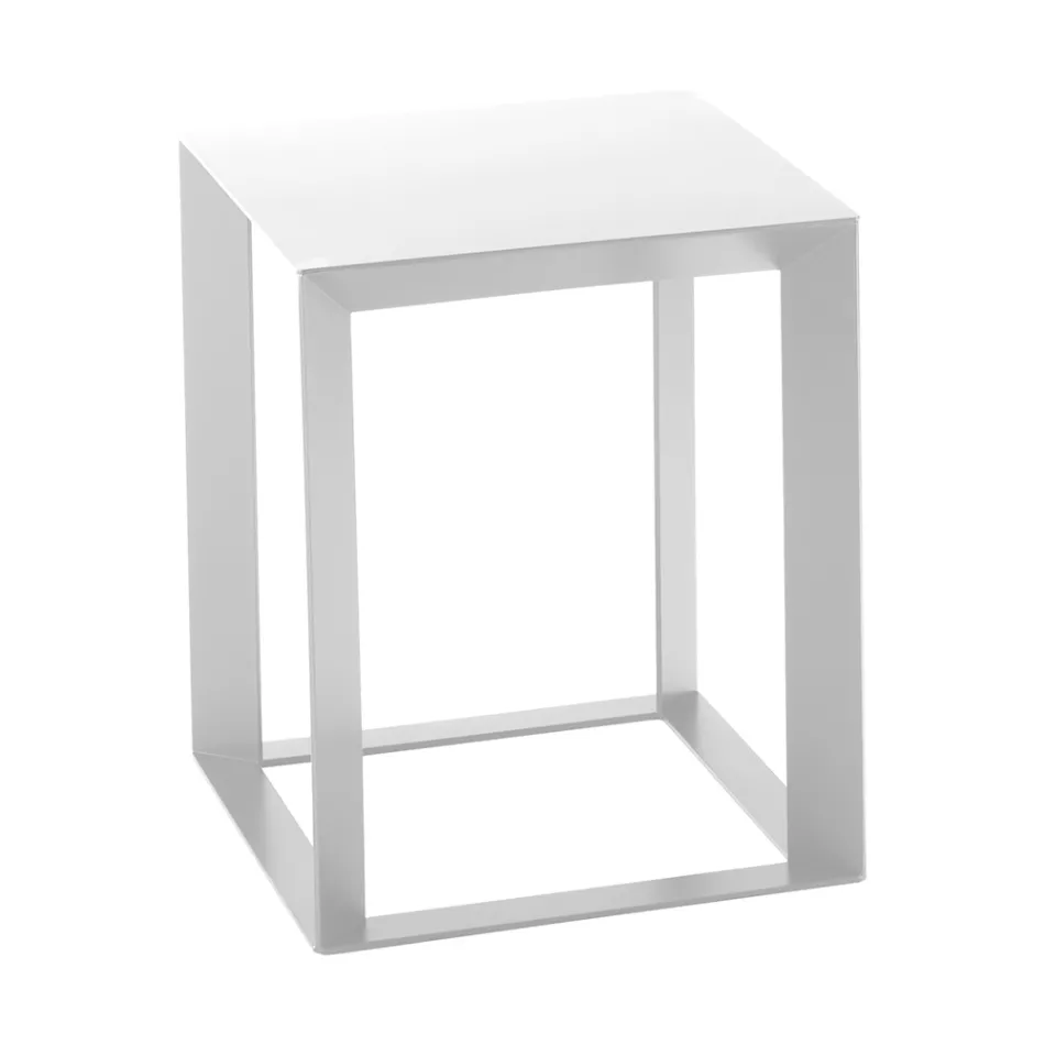 Square Design Metal Sofabord i 2 størrelser - Josyane Viadurini