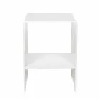 Sofabord / sengelamper Mimi hvid moderne design, fremstillet i Italien Viadurini