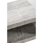 Genbrugeligt sengebord i gennemsigtigt plexiglas og træ - Pascoli Viadurini