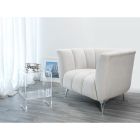 Gennemsigtigt sofabord / sengebord, moderne design Mimi, fremstillet i Italien Viadurini