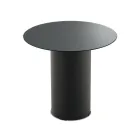 Sofabord med metalfod og Ø45 cm spejl eller glasplade - Flaminia Viadurini