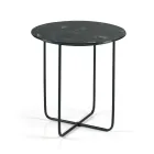 Sofabord med spejl og marmorlignende keramisk bordplade fremstillet i Italien - Giusta Viadurini