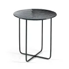 Sofabord med spejl og marmorlignende keramisk bordplade fremstillet i Italien - Giusta Viadurini