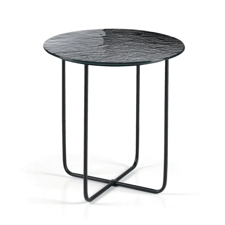 Sofabord med spejl og marmorlignende keramisk bordplade fremstillet i Italien - Giusta Viadurini