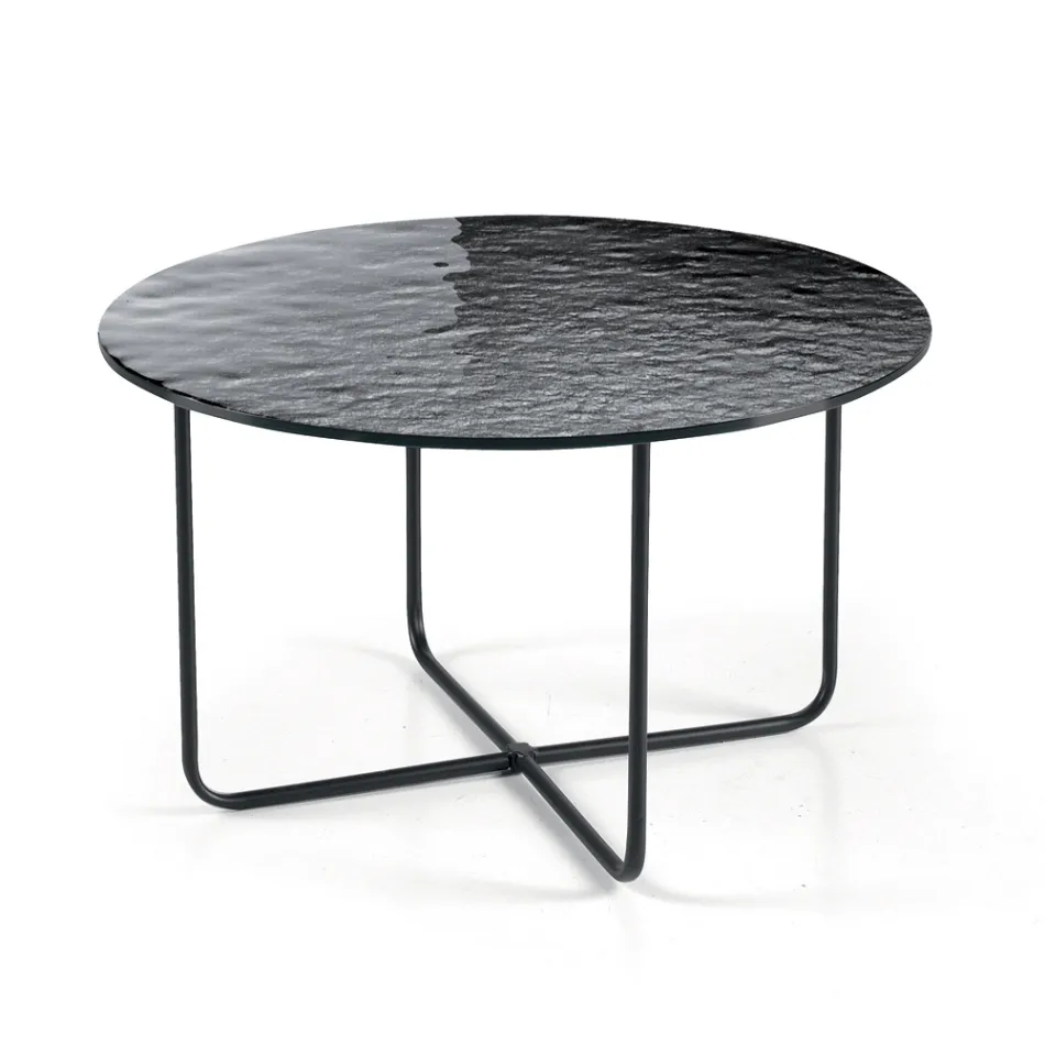 Sofabord med spejl og marmorlignende keramisk bordplade fremstillet i Italien - Giusta Viadurini