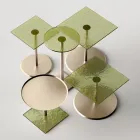 Sofabord med firkantet glas- eller metalplade lavet i Italien - Anakin Viadurini