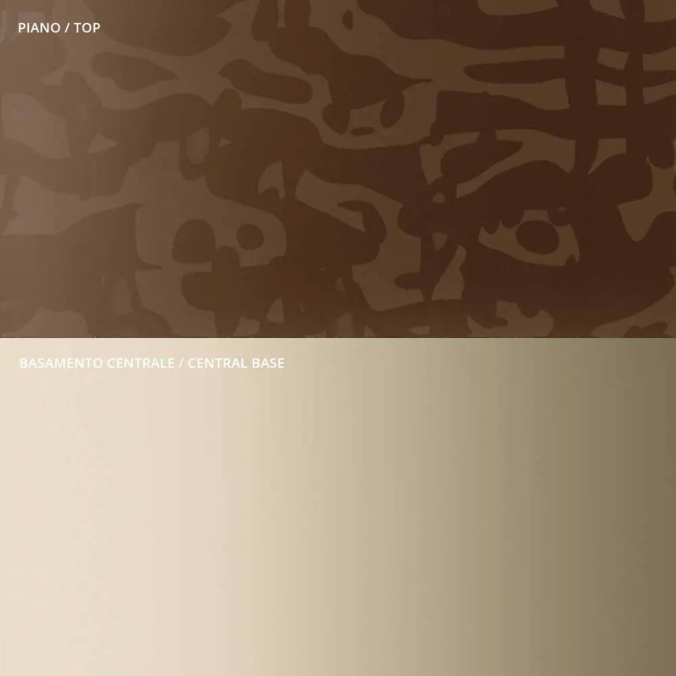 Sofabord med rund glas- eller metalplade lavet i Italien - Anakin Viadurini