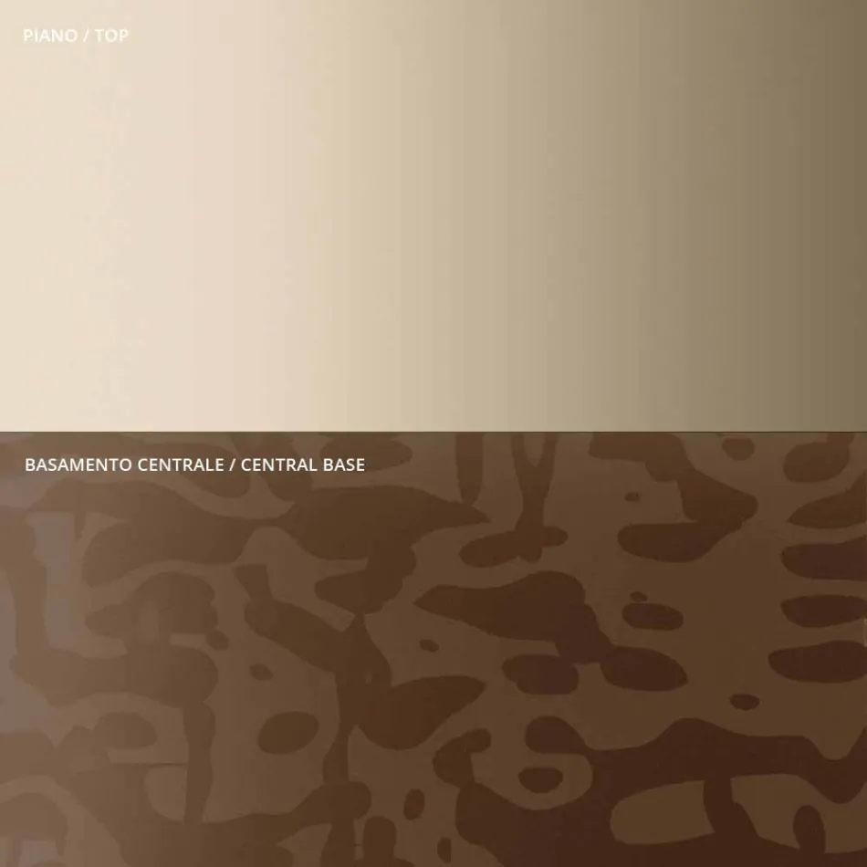 Sofabord med rund glas- eller metalplade lavet i Italien - Anakin Viadurini