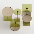 Sofabord med rund glas- eller metalplade lavet i Italien - Anakin Viadurini