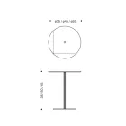 Sofabord med rund glas- eller metalplade lavet i Italien - Anakin Viadurini