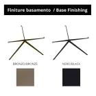 Sofabord med rund plade lavet i stentøj lavet i Italien - Siste Viadurini