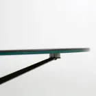 Sofabord med rund plade lavet i stentøj lavet i Italien - Siste Viadurini