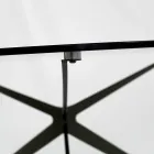 Sofabord med rund plade lavet i glas Made in Italy - Siste Viadurini