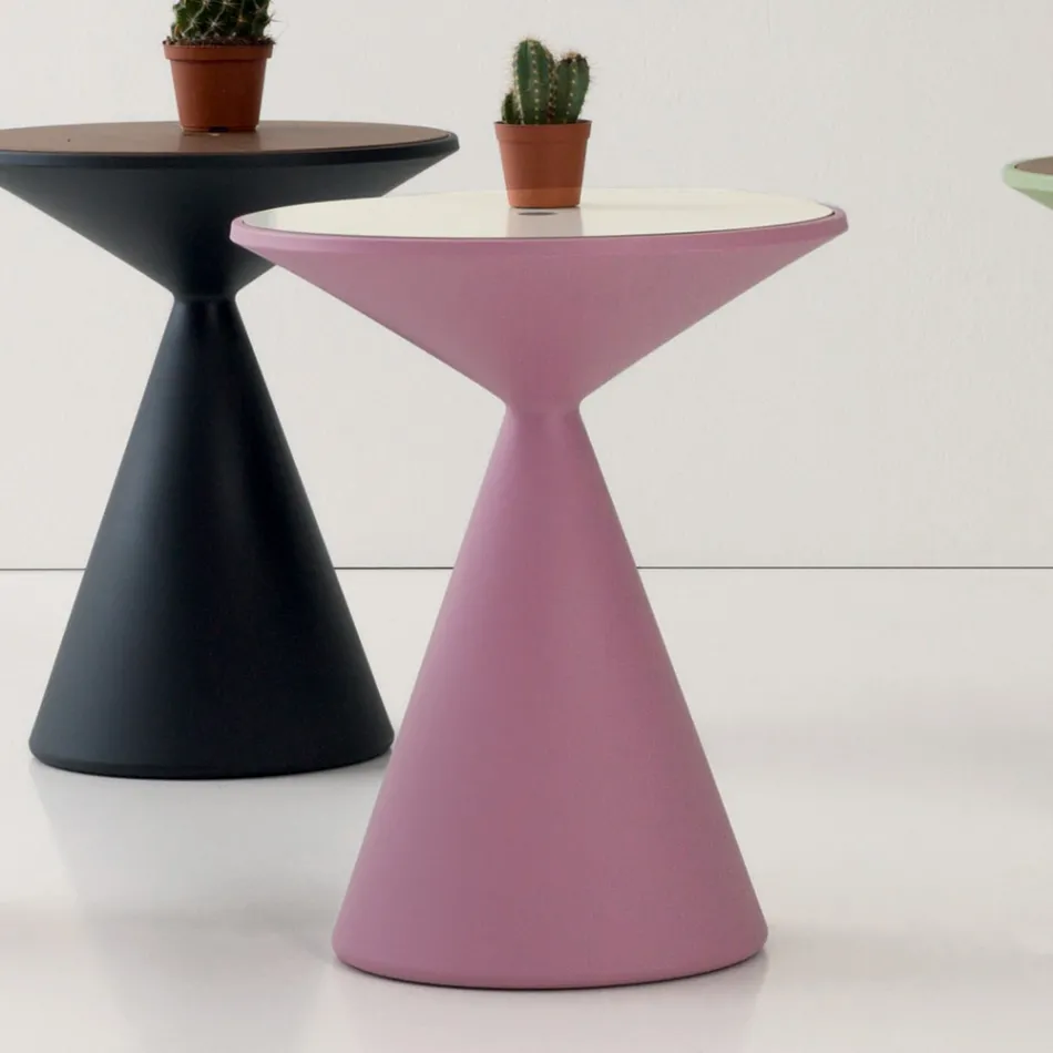 Sofabordsbeholder til stue i polyethylen Fremstillet i Italien - Acuto Viadurini