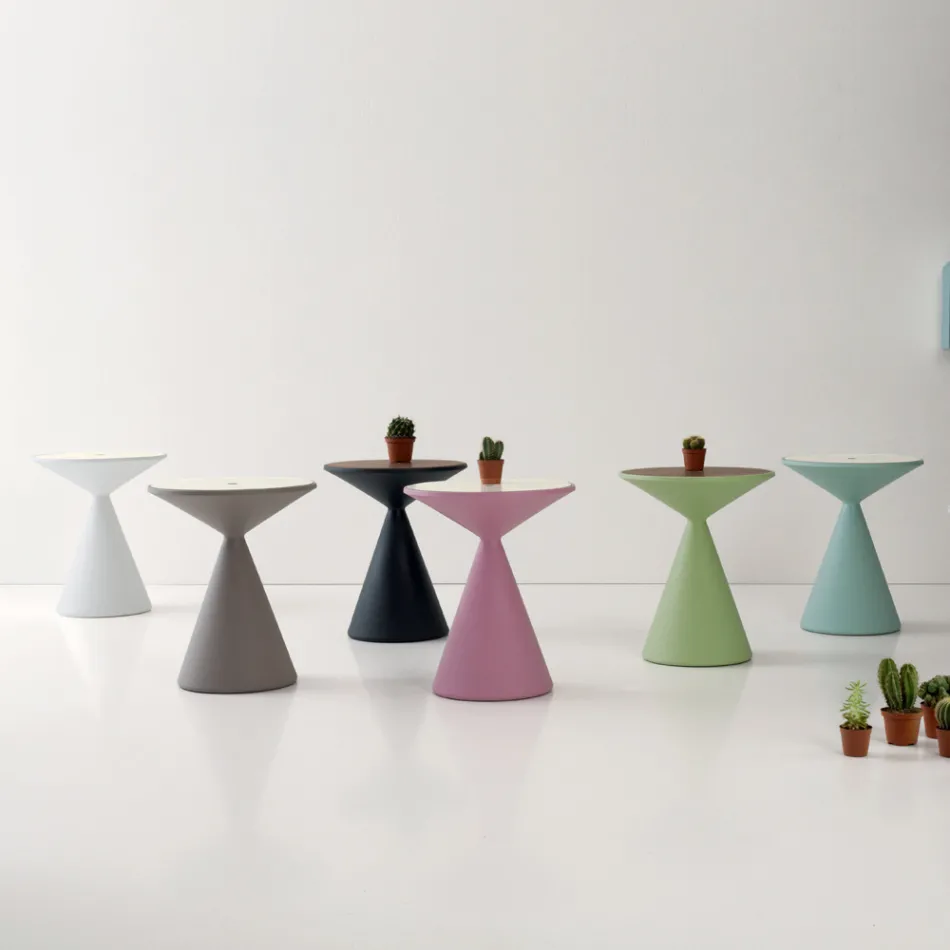 Sofabordsbeholder til stue i polyethylen Fremstillet i Italien - Acuto Viadurini