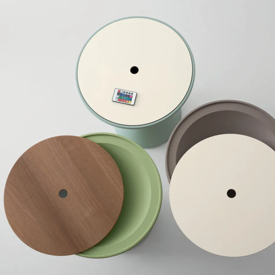 Sofabordsbeholder til stue i polyethylen Fremstillet i Italien - Acuto Viadurini