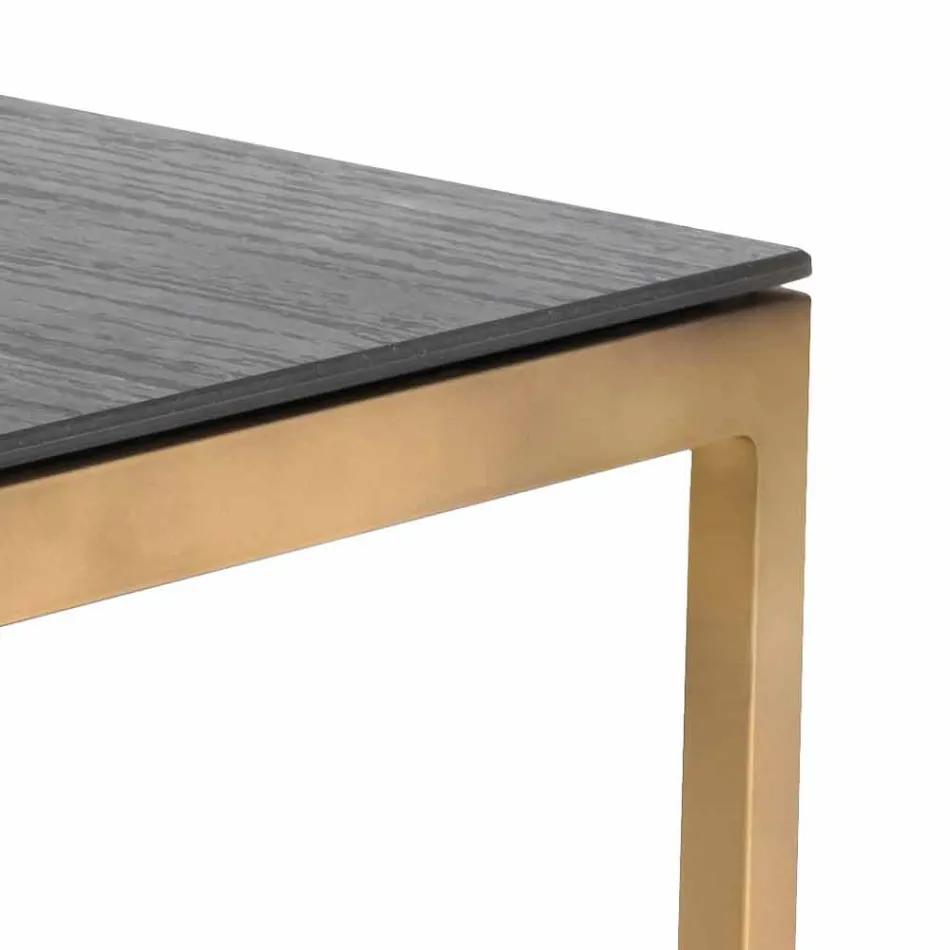 Firkantet udendørssidebord 2 Dimensioner 3 finish - Julie Viadurini