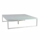 Firkantet udendørssidebord 2 Dimensioner 3 finish - Julie Viadurini