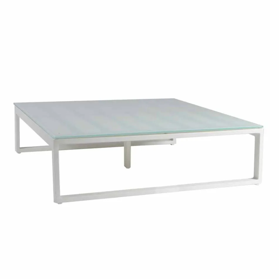 Firkantet udendørssidebord 2 Dimensioner 3 finish - Julie Viadurini