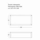 Sofabord til stue i farvet stål, moderne design - Josyane Viadurini