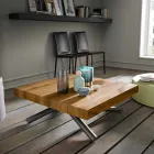 Transformerbart sofabord i lavet i Italien Træ - Vincenzo Viadurini