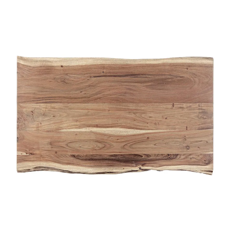 Sofabord i håndlavet træ og stål Homemotion - Tancredi Viadurini