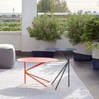 Højkvalitets farvet metal sofabord lavet i Italien - Olesya Viadurini
