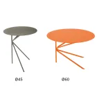 Højkvalitets farvet metal sofabord lavet i Italien - Olesya Viadurini