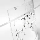 Sofabord i røget eller gennemsigtig plexiglas med dekoreret bund - Crassus Viadurini