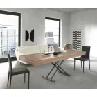 Moderne transformerbart sofabord i træ og metal fremstillet i Italien - Fabio Viadurini