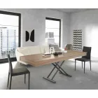 Moderne transformerbart sofabord i træ og metal fremstillet i Italien - Fabio Viadurini