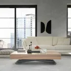 Moderne transformerbart sofabord i træ og metal fremstillet i Italien - Fabio Viadurini