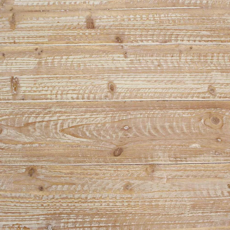 Sofabord til stuen i grantræ og stål - Ilenia Viadurini