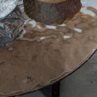 Rundt Glas Sofabord til Stue Design 3 Størrelser - Imolao Viadurini