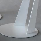 Rundt sofabord i skrå metal og keramik 3 størrelser - Coriko Viadurini