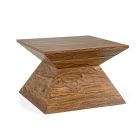 Homemotion Pyramidal Sheesham Wood Sofabord - Torrice Viadurini