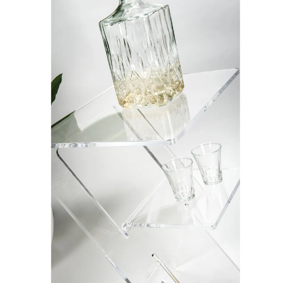 Sofabord i gennemsigtigt plexiglas indendørs eller udendørs - Platano Viadurini